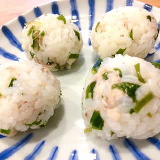 幼児食！いわしとワカメのおにぎり♩